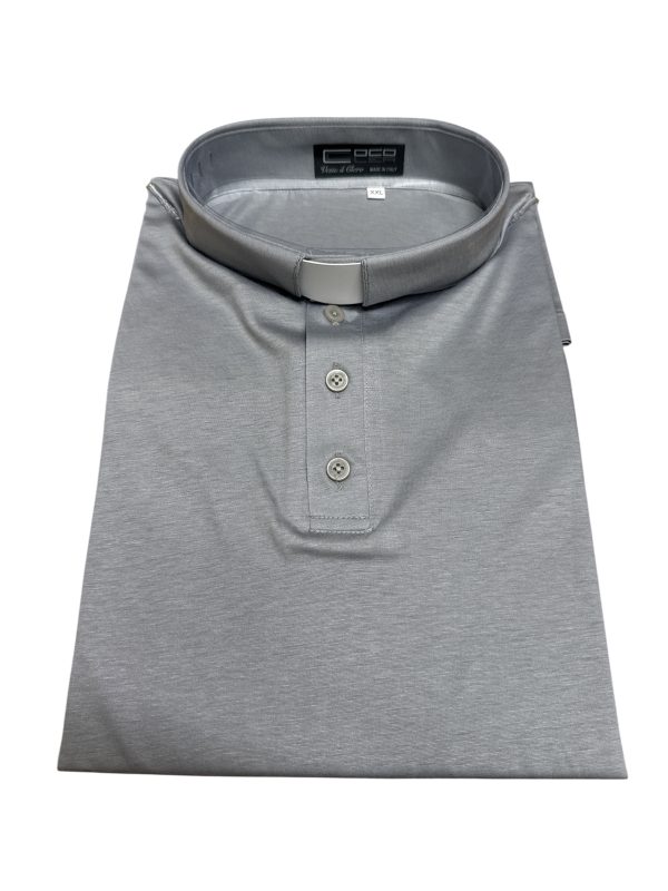 Maglia collo clergy per sacerdote Filo di Scozia