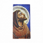 Quadro San Francesco D’Assisi in legno con dettagli in argento