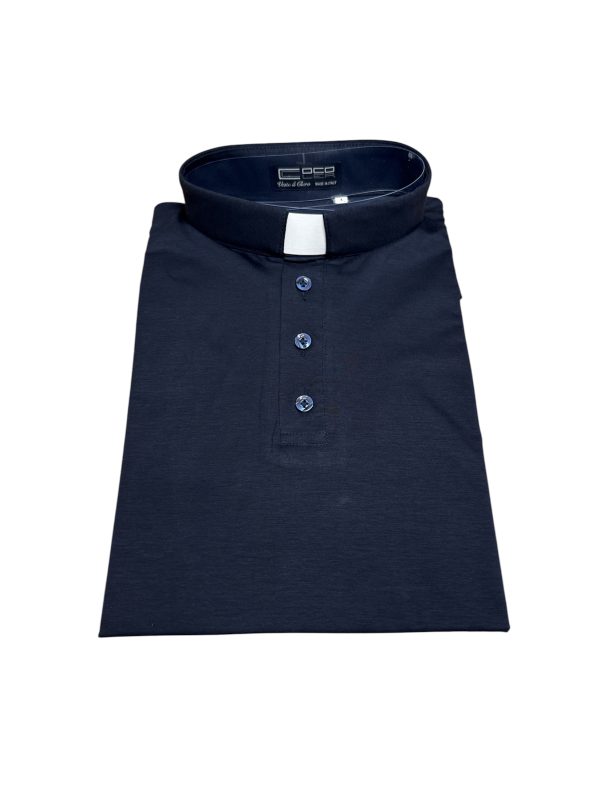 Maglia collo clergy per sacerdote Filo di Scozia
