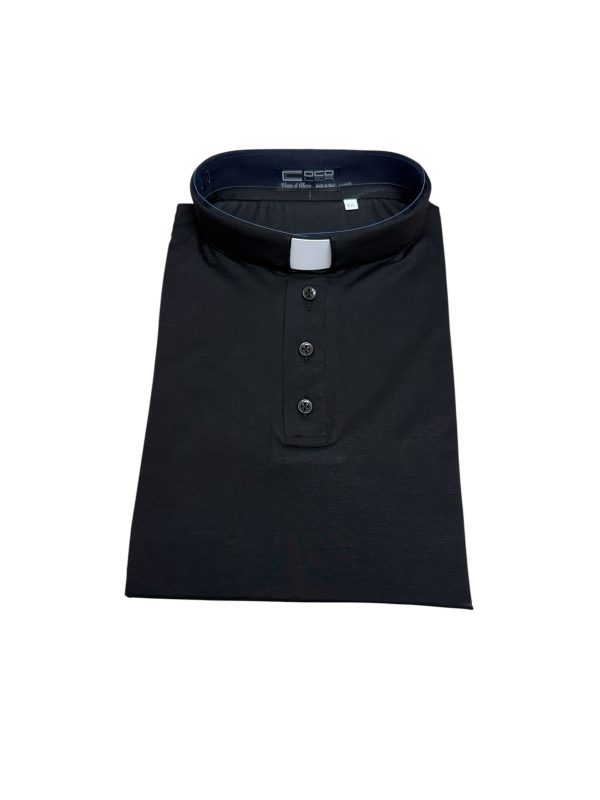 Maglia collo clergy per sacerdote Filo di Scozia